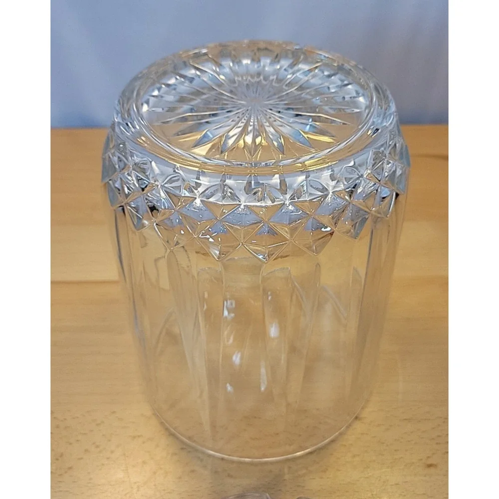 Vintage Ice Bucket By St George 24% Fine Lead Crystal W/ Lid Excellent